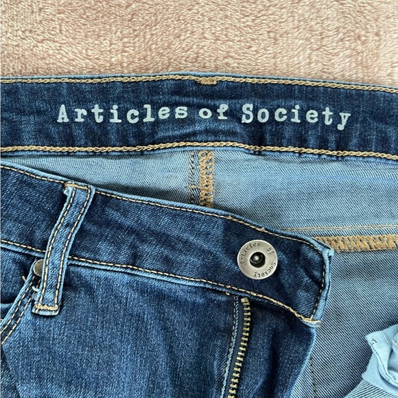 Articles of Society Skinny Jeans with Raw Edge Hem - Picture 6 of 7